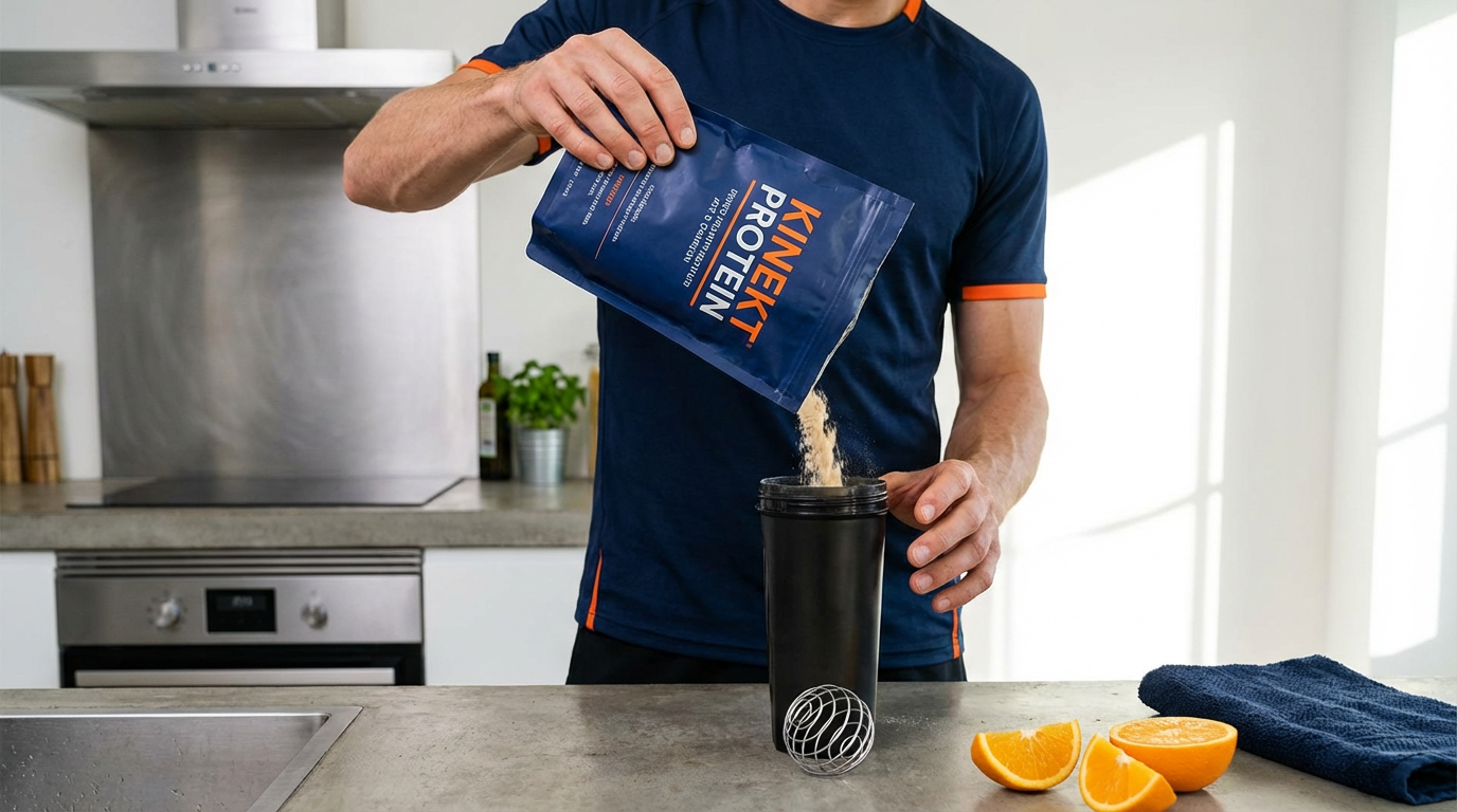 Preparing Kinekt Nutrition Shake